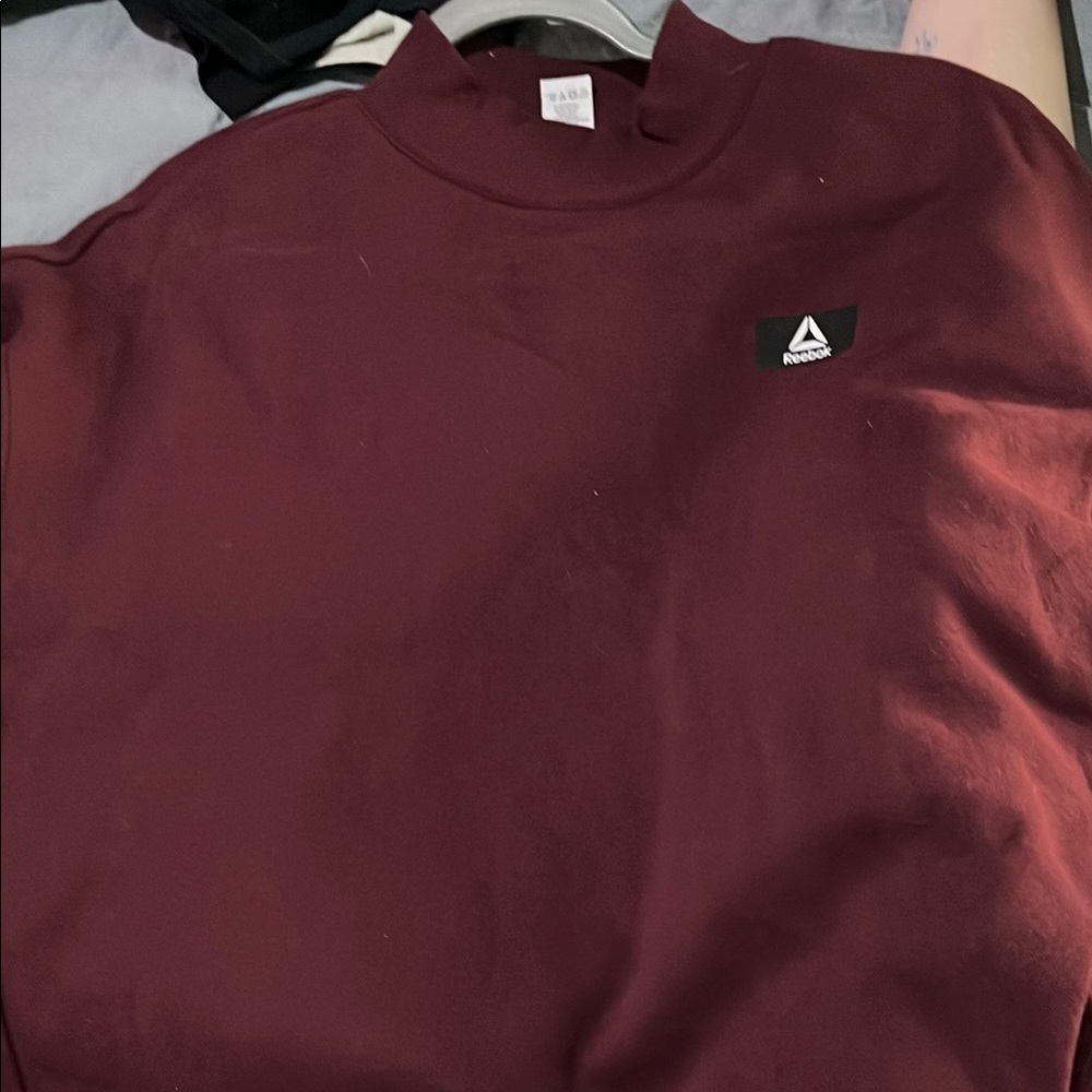 Reebok Purple Cowl Neck Sweater